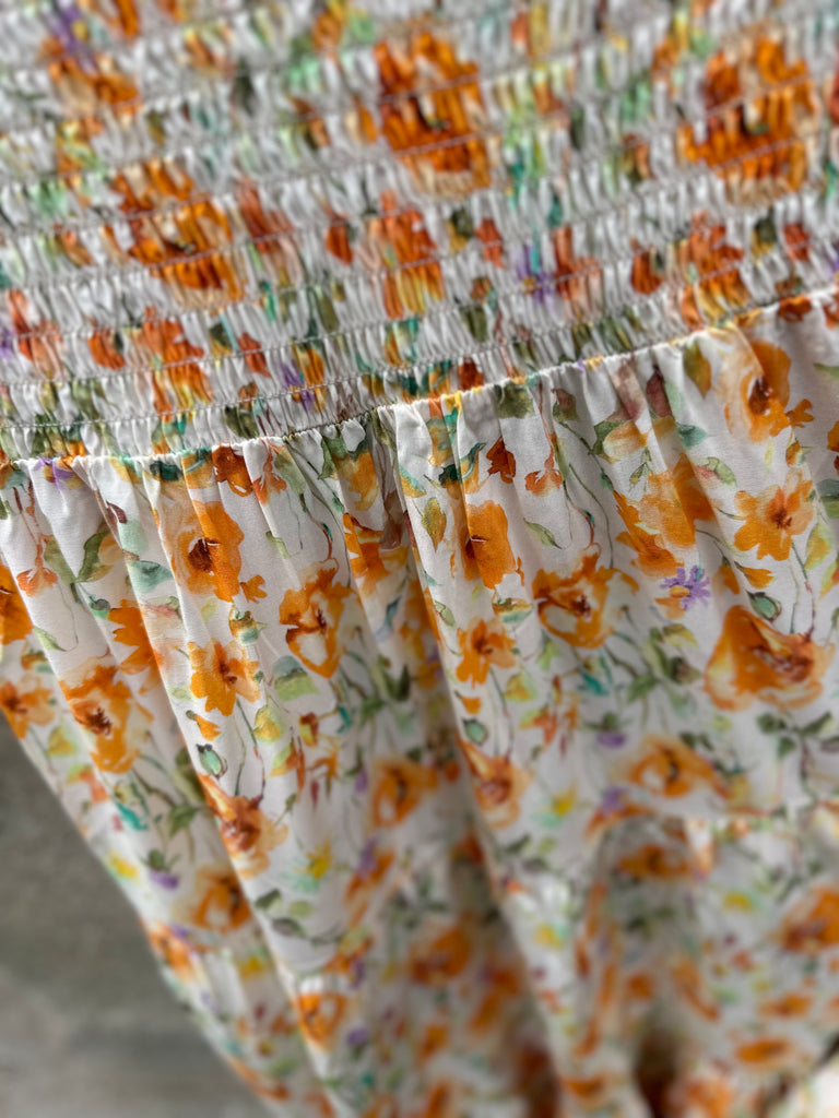 Stajl 7301 Boho skirt flower 6 orange