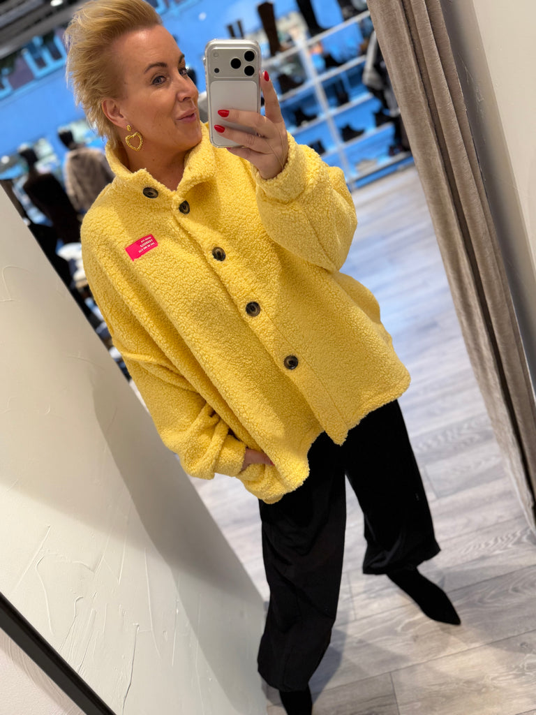 Boho Love B1312 Teddy overshirt yellow