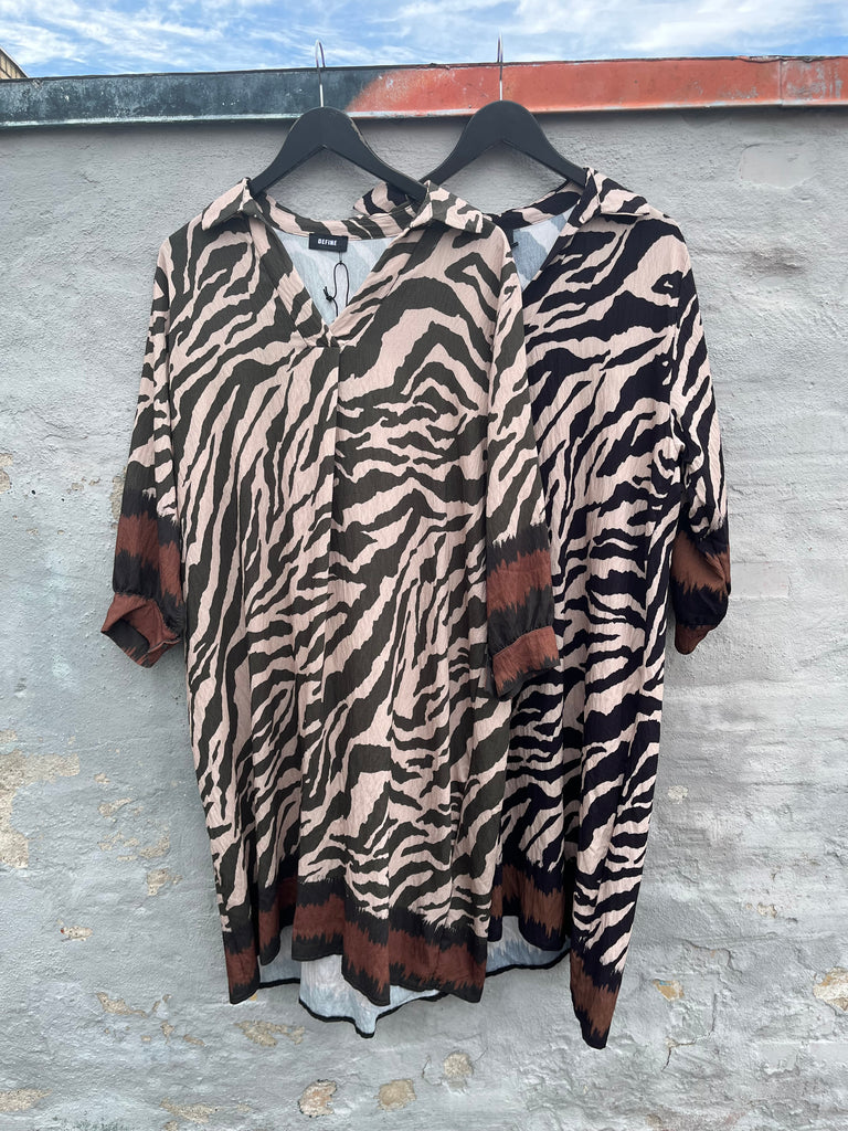 LECOCO 34558 Sara kjole army