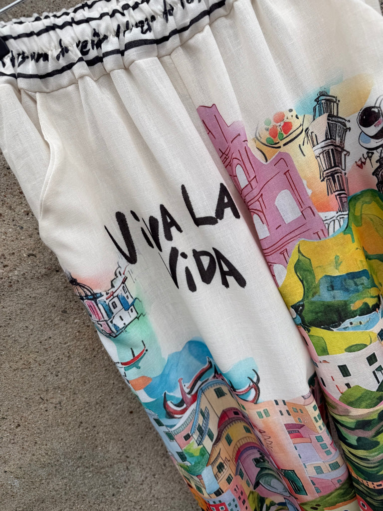 Magic pants print cream