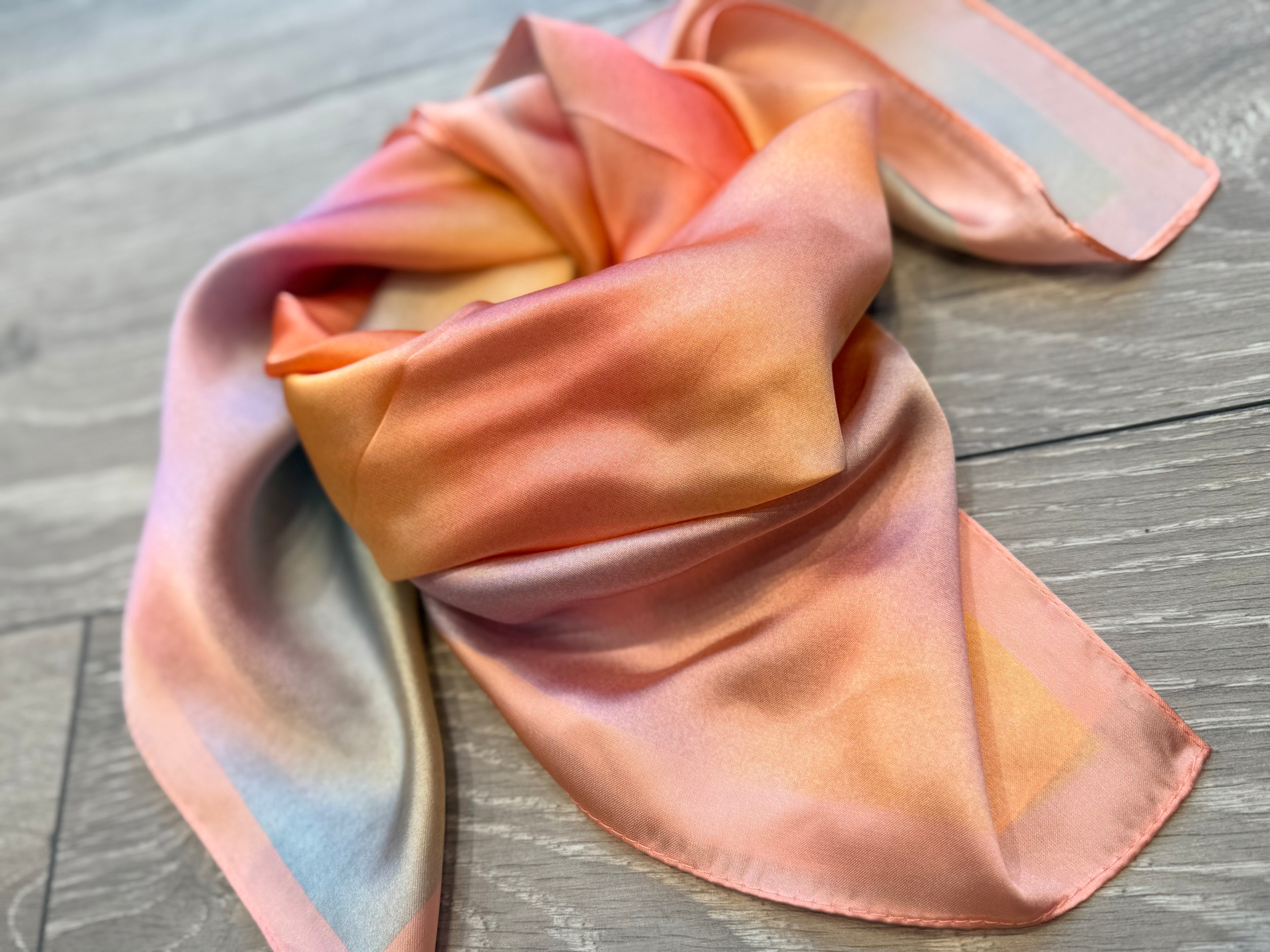 By Engbork tørklæde pink/peach print
