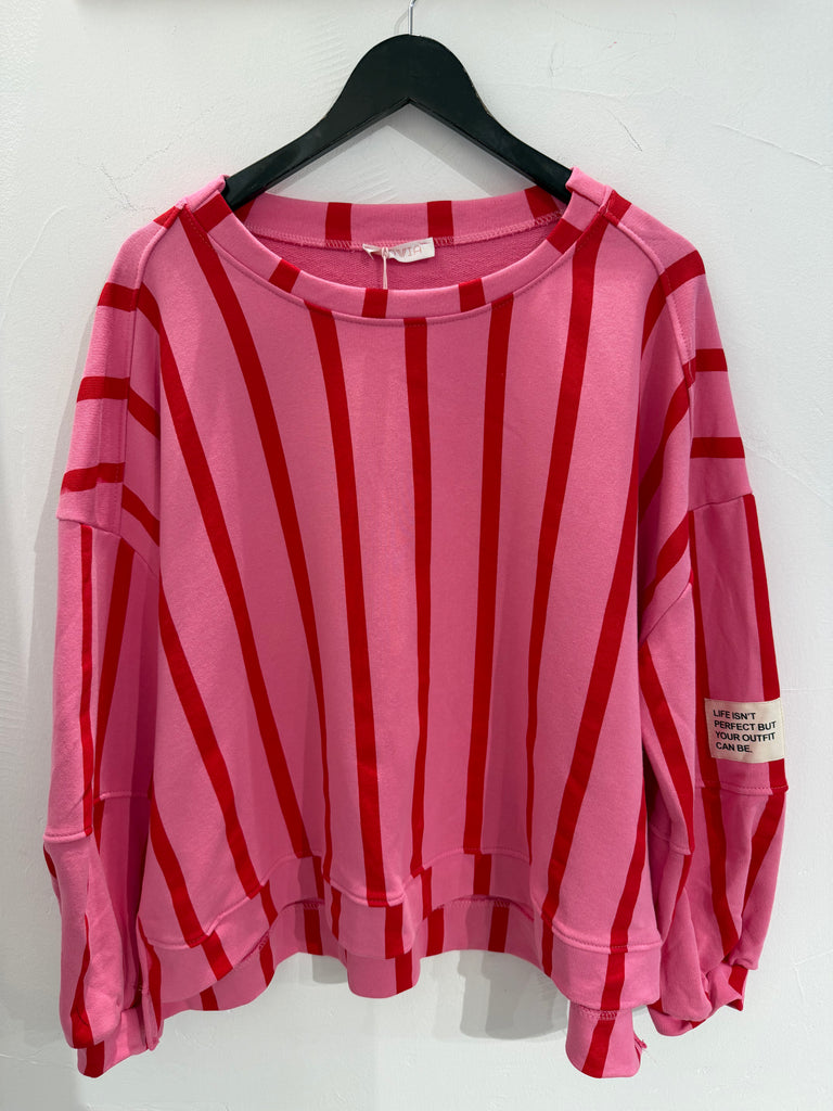 By Engbork Rosie blouse stripe pink