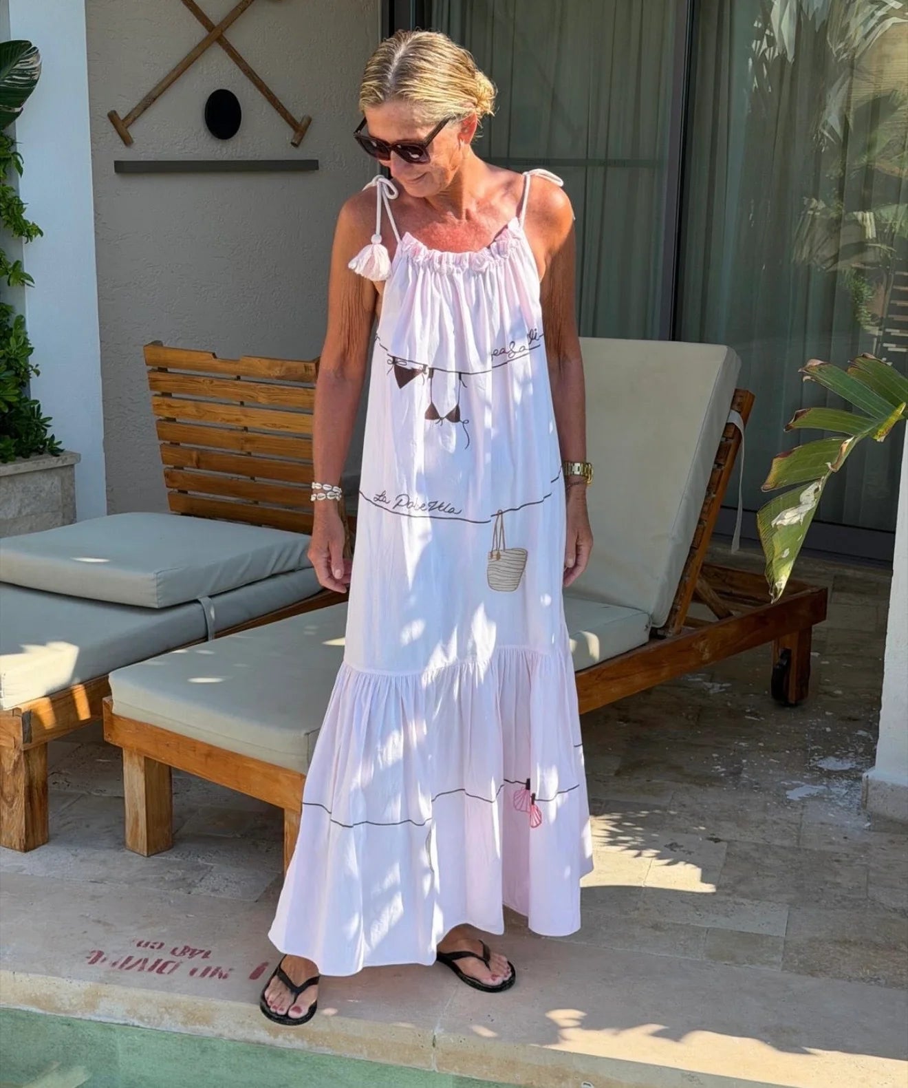 WAUW Gitte 10223 dress embroidery light pink