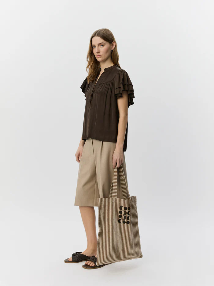 Sofie Schnoor S262190 Lalila frill top brown