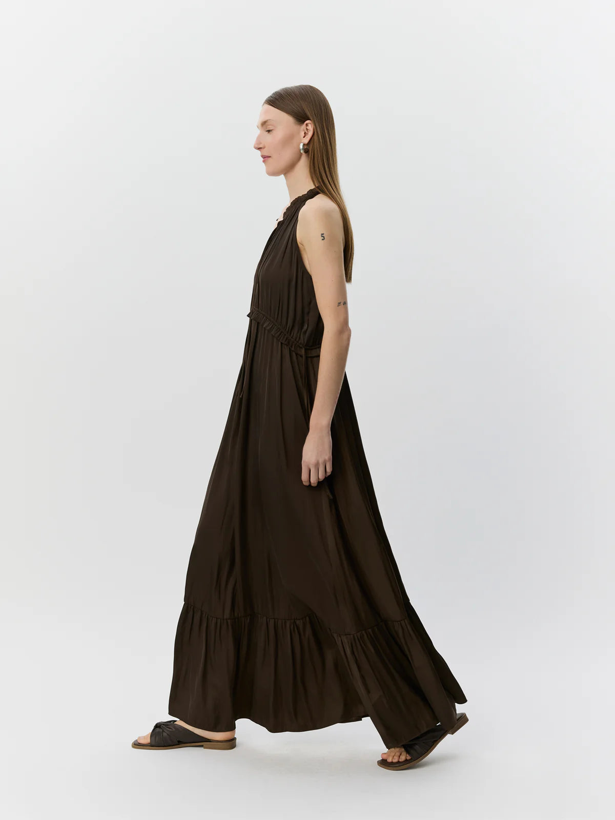 Sofie Schnoor S262192 Mels halter maxi dress brown
