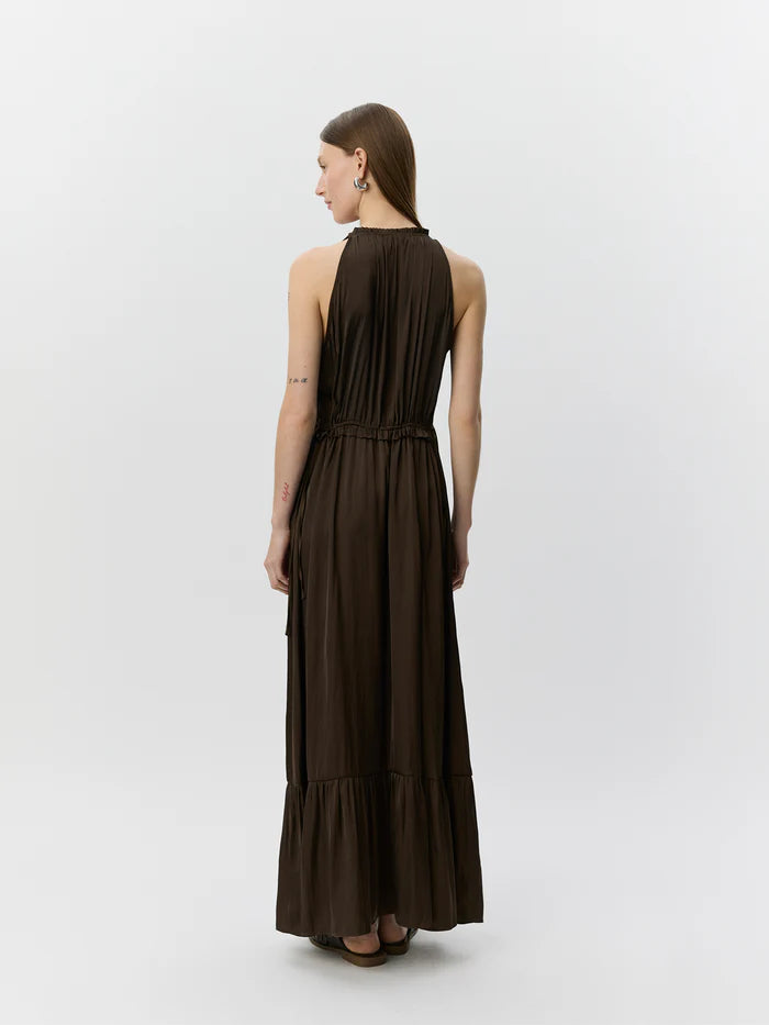 Sofie Schnoor S262192 Mels halter maxi dress brown