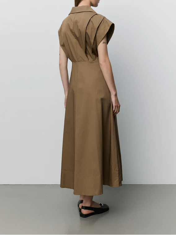 Sofie Schnoor S263181 Minera long dress pleads middle brown
