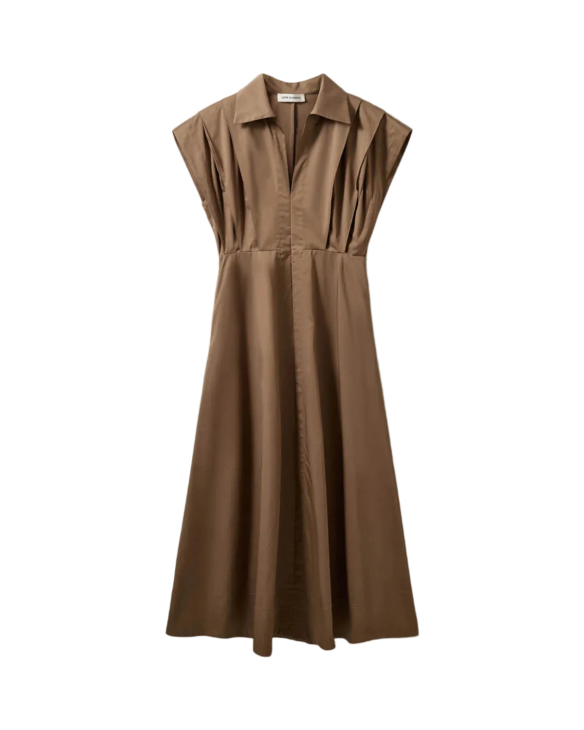 Sofie Schnoor S263181 Minera long dress pleads middle brown