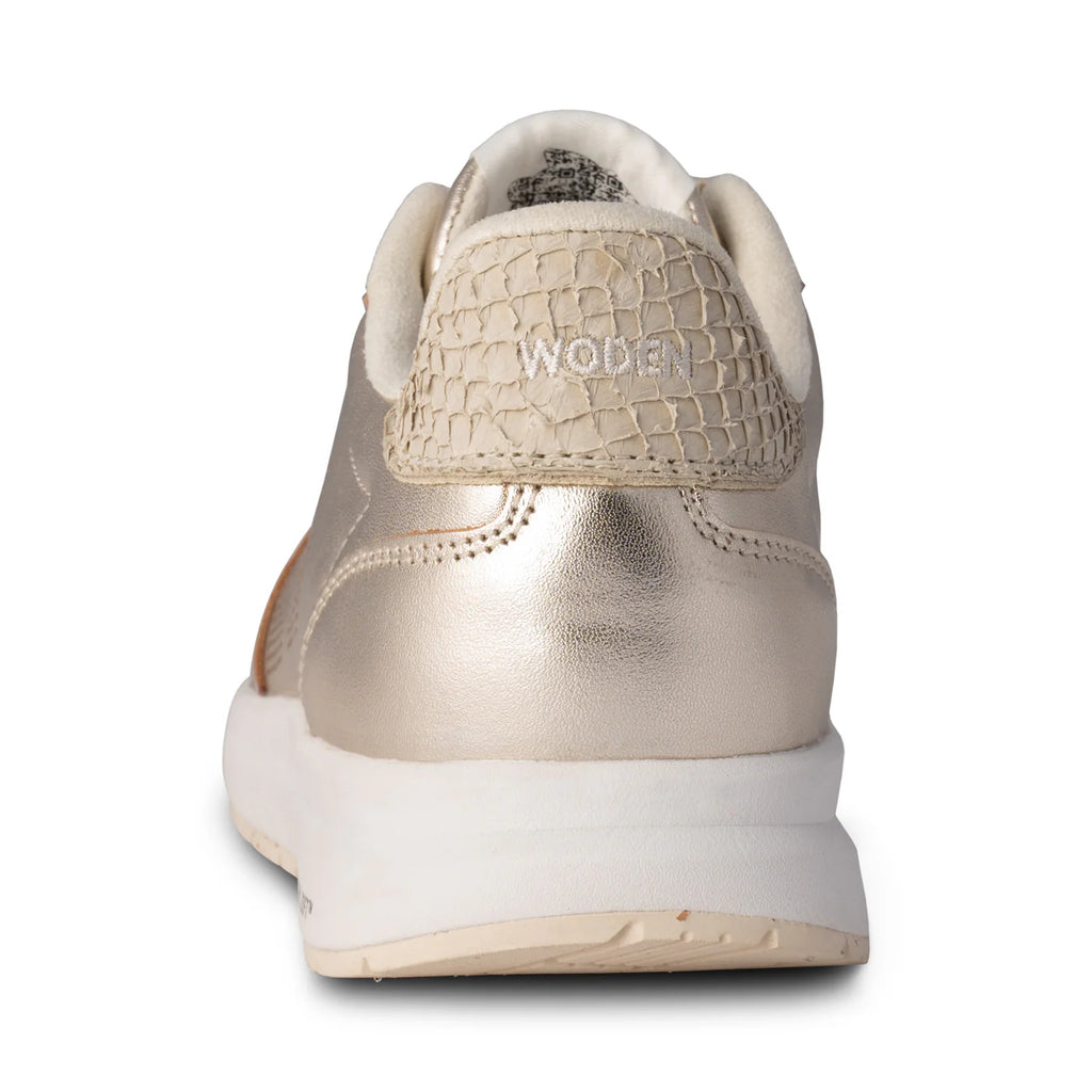 Woden WL743 Nora sneaker metalic gold