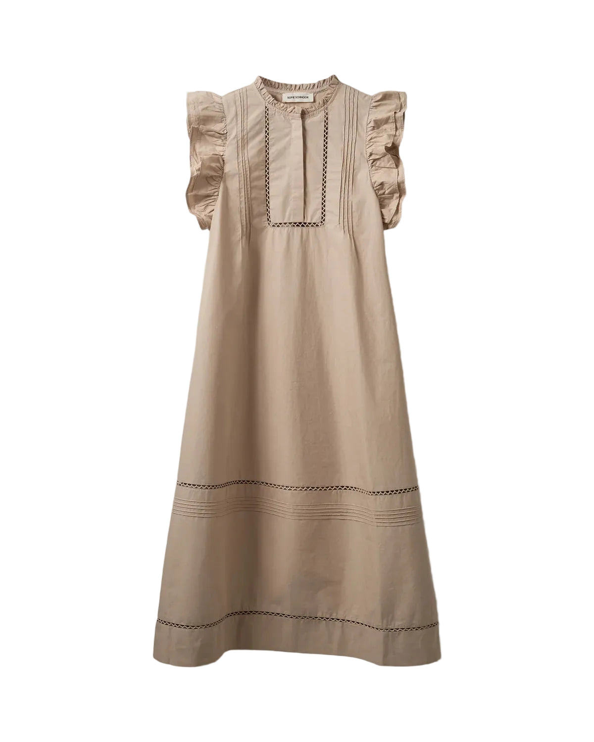 Sofie Schnoor S262147 Otania frill cotton dress gray