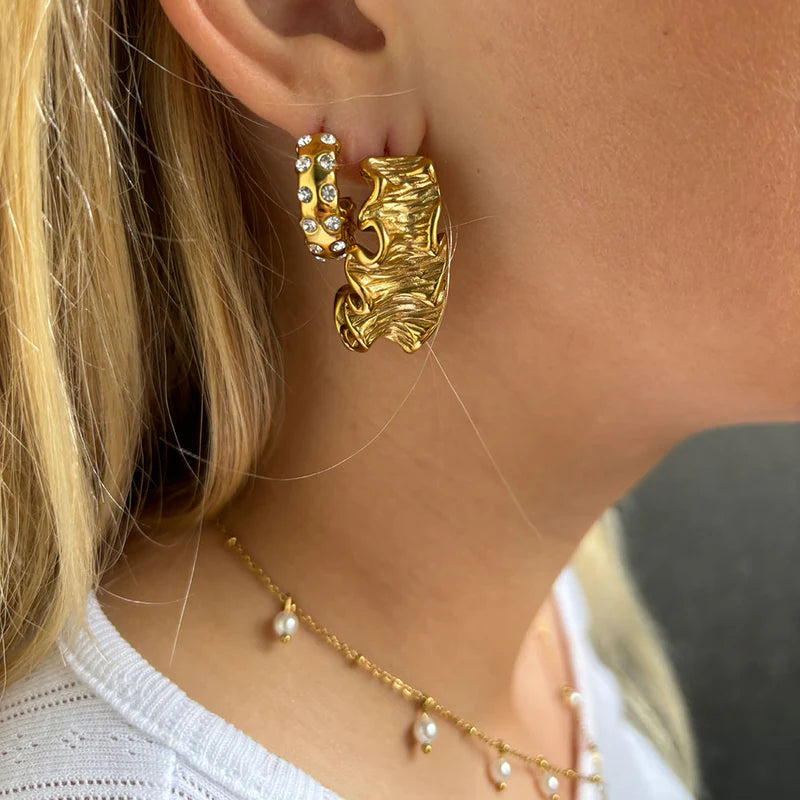 WOLFF jewelry 1041 Rusty chunky hoops G