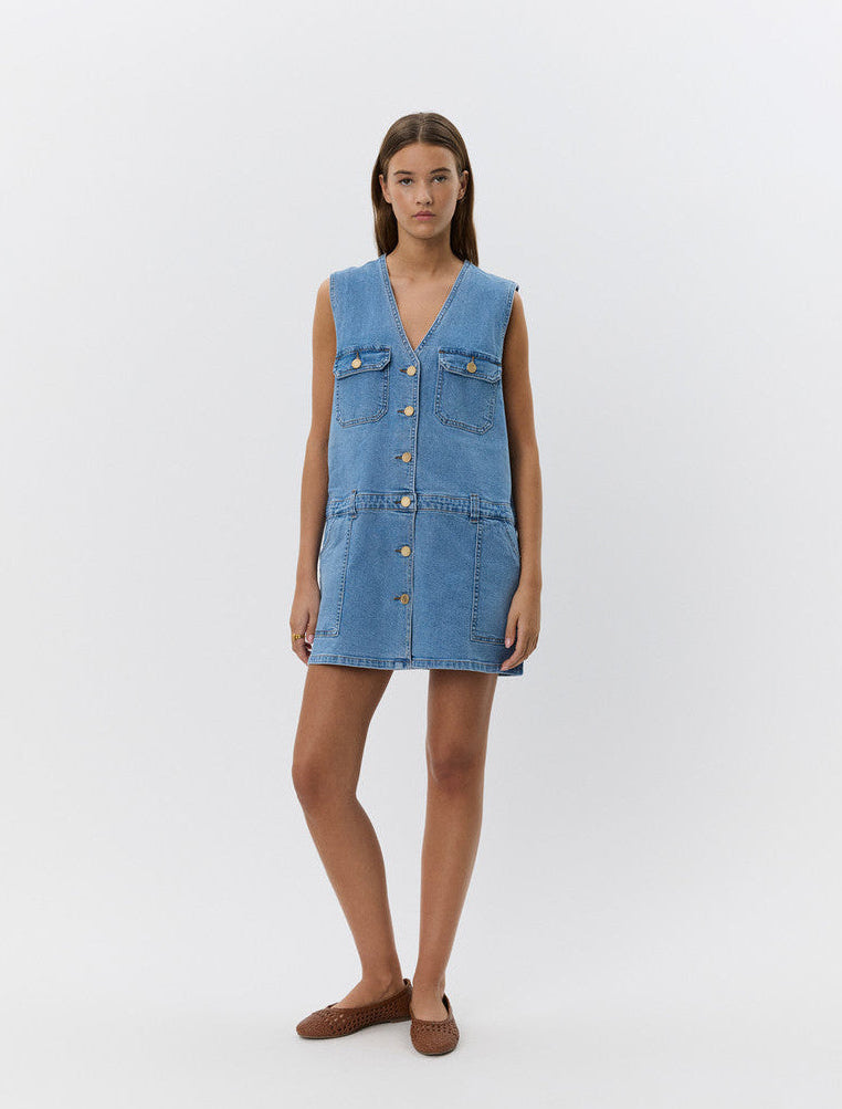Sofie Schnoor S252186 Albertine dress denim