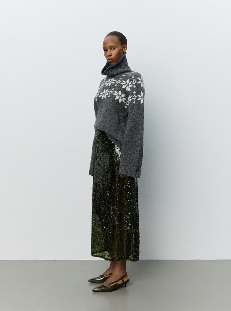 Sofie Schnoor S264272 Panna star knit sweater dark grey