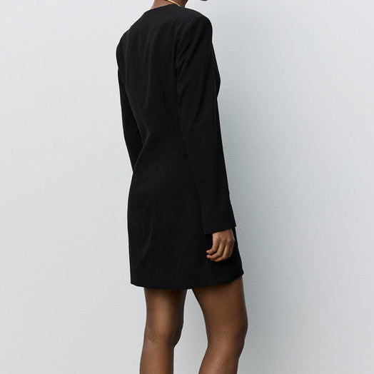 Sofie Schnoor S264378 Amira suiting wrap dress black