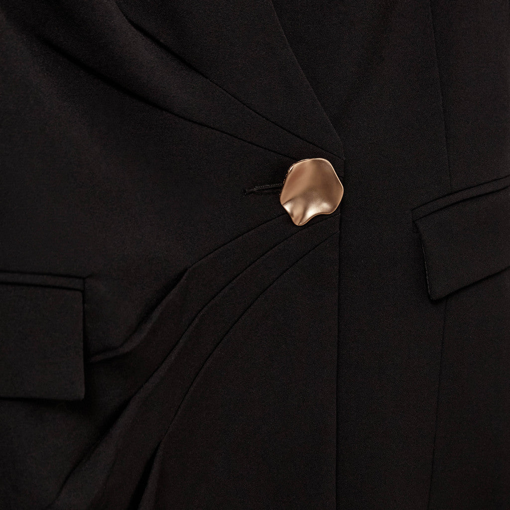 Sofie Schnoor S264378 Amira suiting wrap dress black