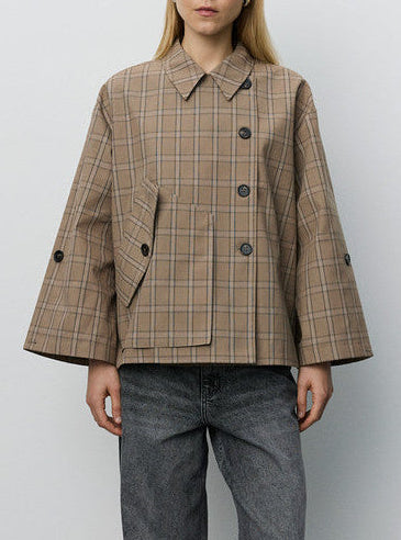 Sofie Schnoor SNOS767 Agatha check jacket light brown