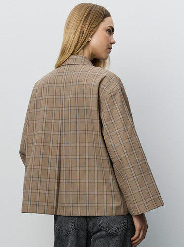 Sofie Schnoor SNOS767 Agatha check jacket light brown