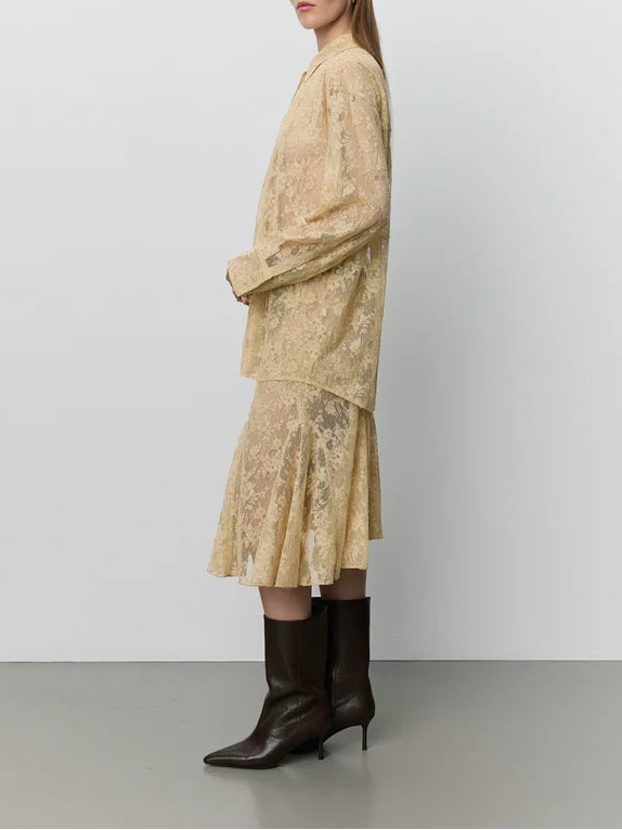 Sofie Schnoor S263295 Sylvine dressed lace shirt sand