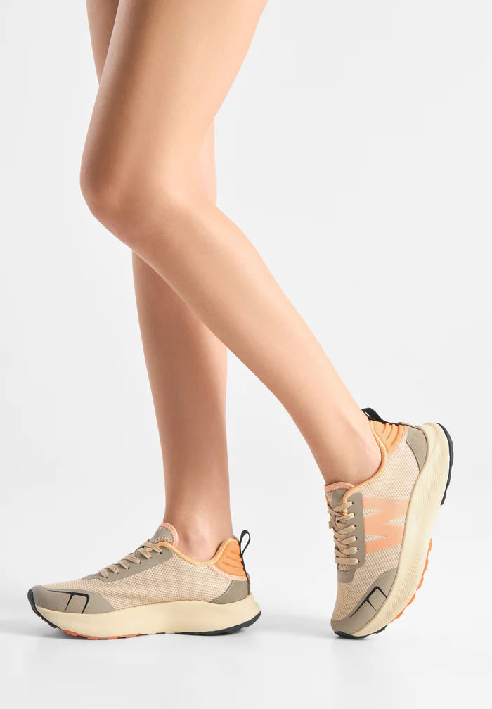 Woden WL679 Sabine sneaker coffee cream