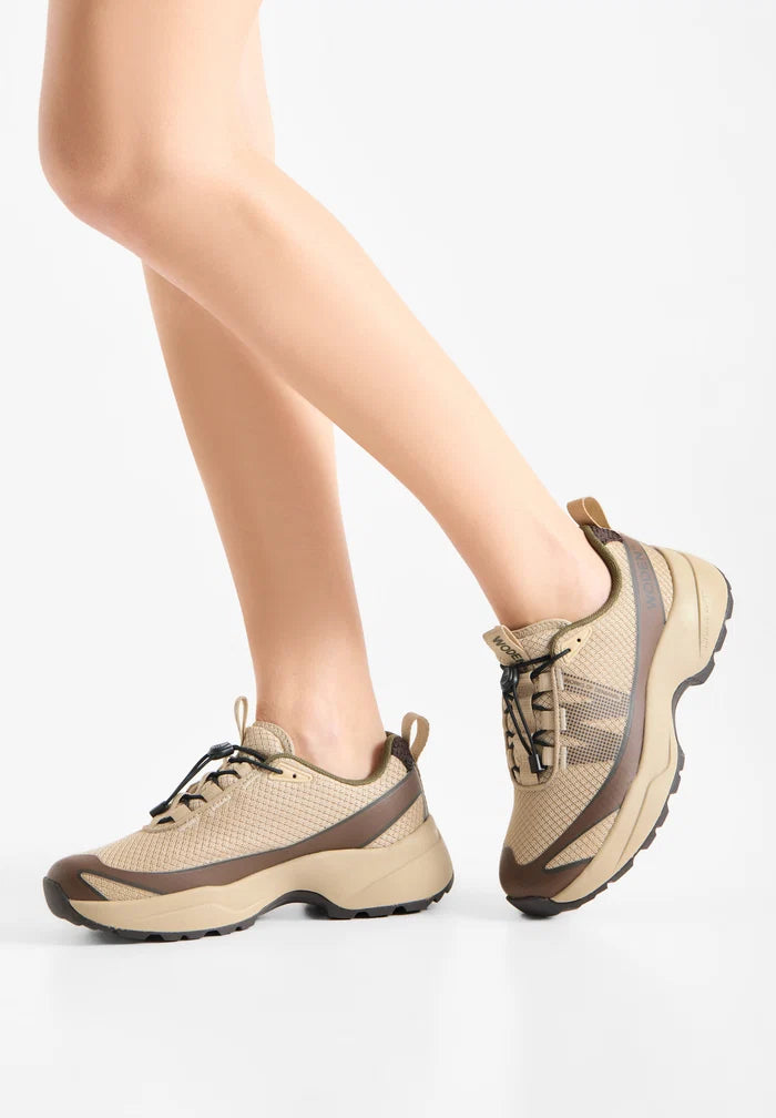 Woden WL206-852 Selma waterproof sneaker coffee cream