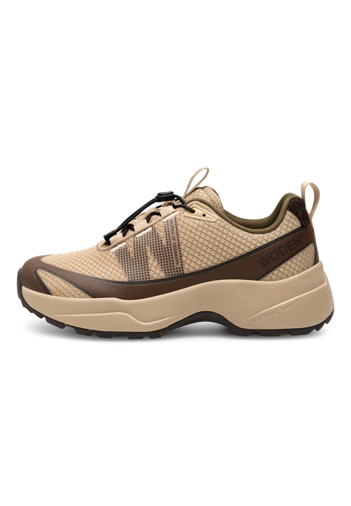 Woden WL206-852 Selma waterproof sneaker coffee cream