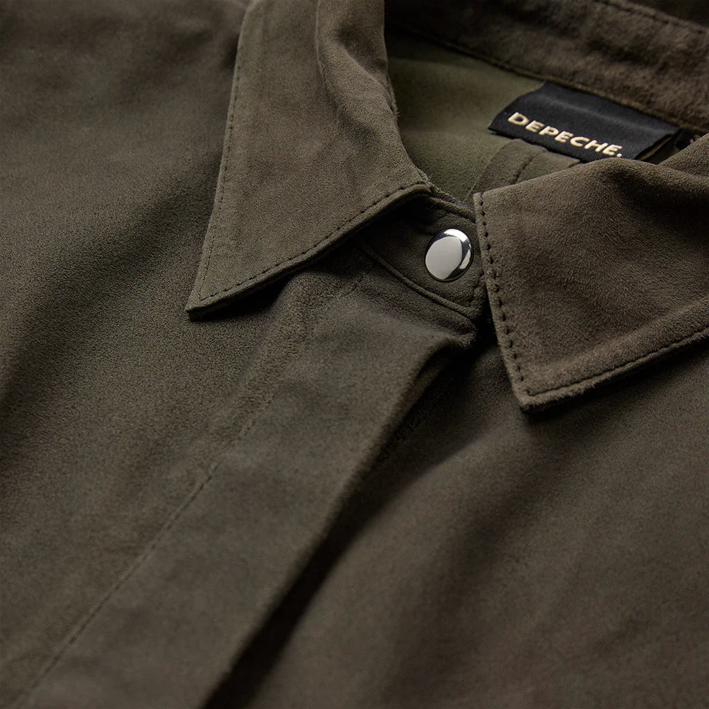 Depeche 51412 Tenna shirt suede khaki