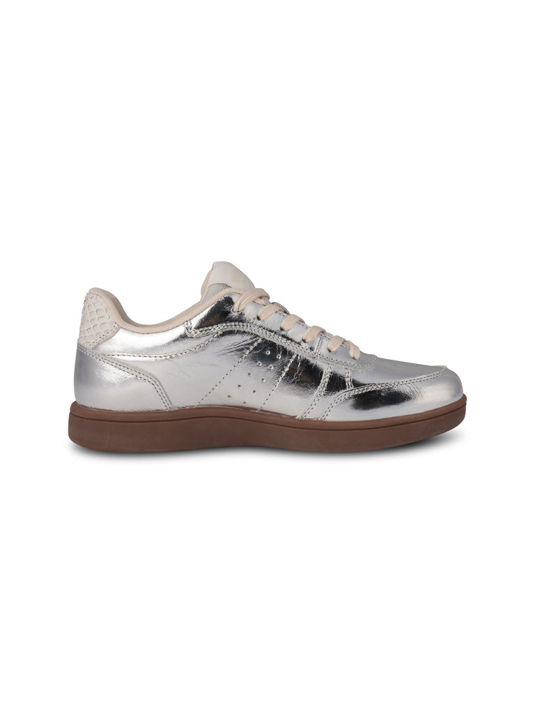 Woden WL598 Bjork leather sneaker silver