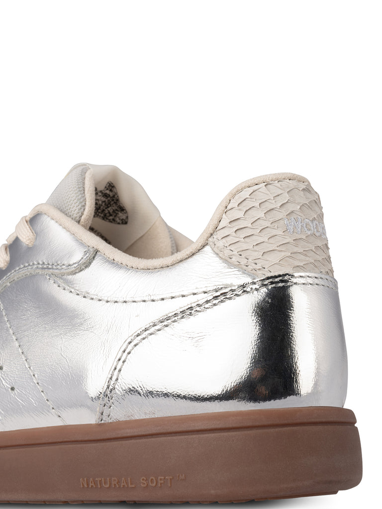 Woden WL598 Bjork leather sneaker silver