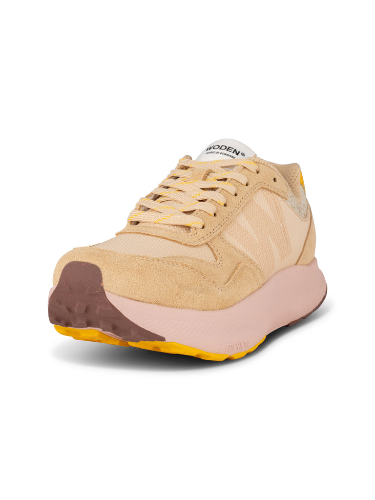 Woden WL707 Mathilde runner leather rosa/beige