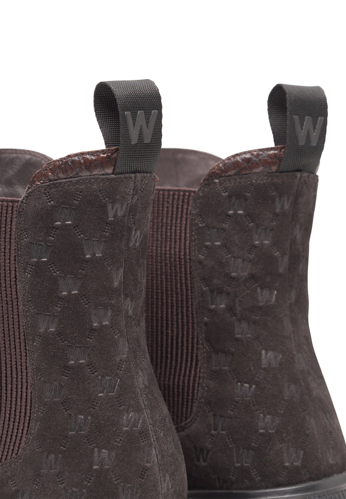 Woden WS194 Aya warm boots chocolate