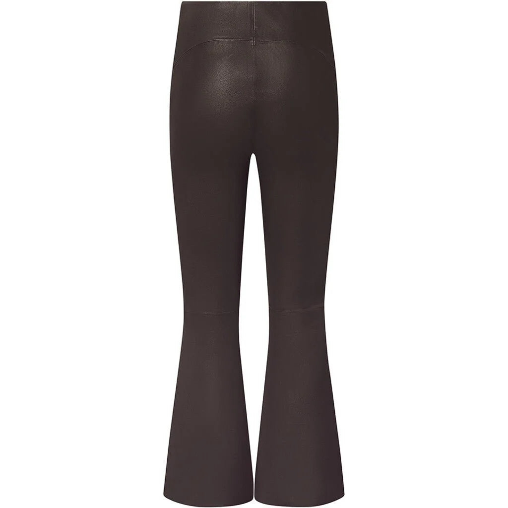 Depeche 50896 Ava pants flare leather chocolate