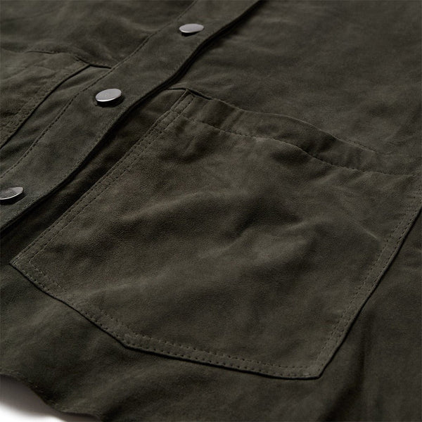 Depeche 51426 tonja oversize shirt suede khaki