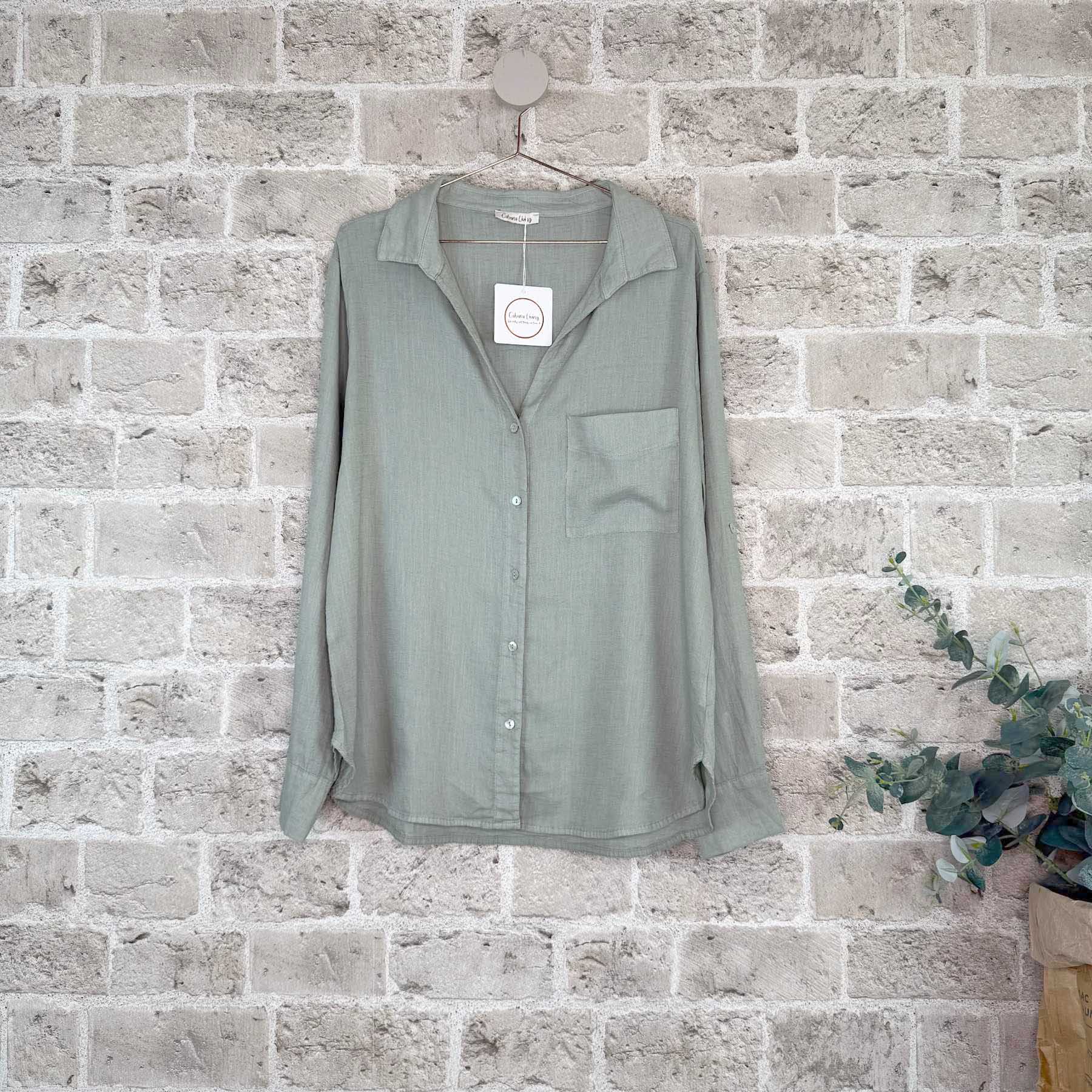 CABANA Living Linus 822053 shirt kaki chiaro