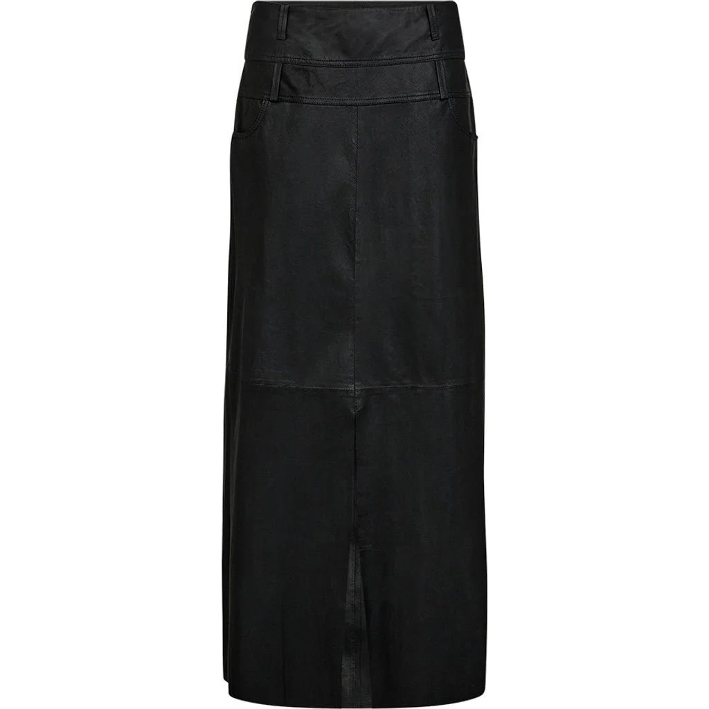 Depeche 51256 Clara maxi skirt leather black