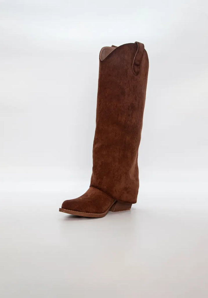 Duffy 94-63356 long boots brown