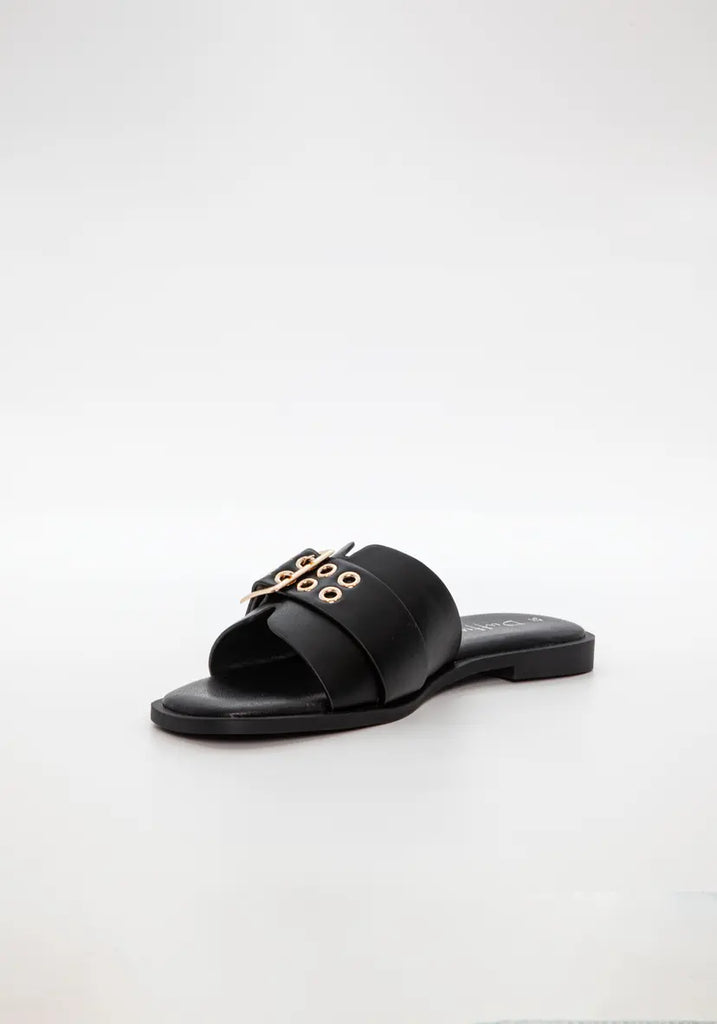 Duffy 9721358 Sciabani uno slip in black