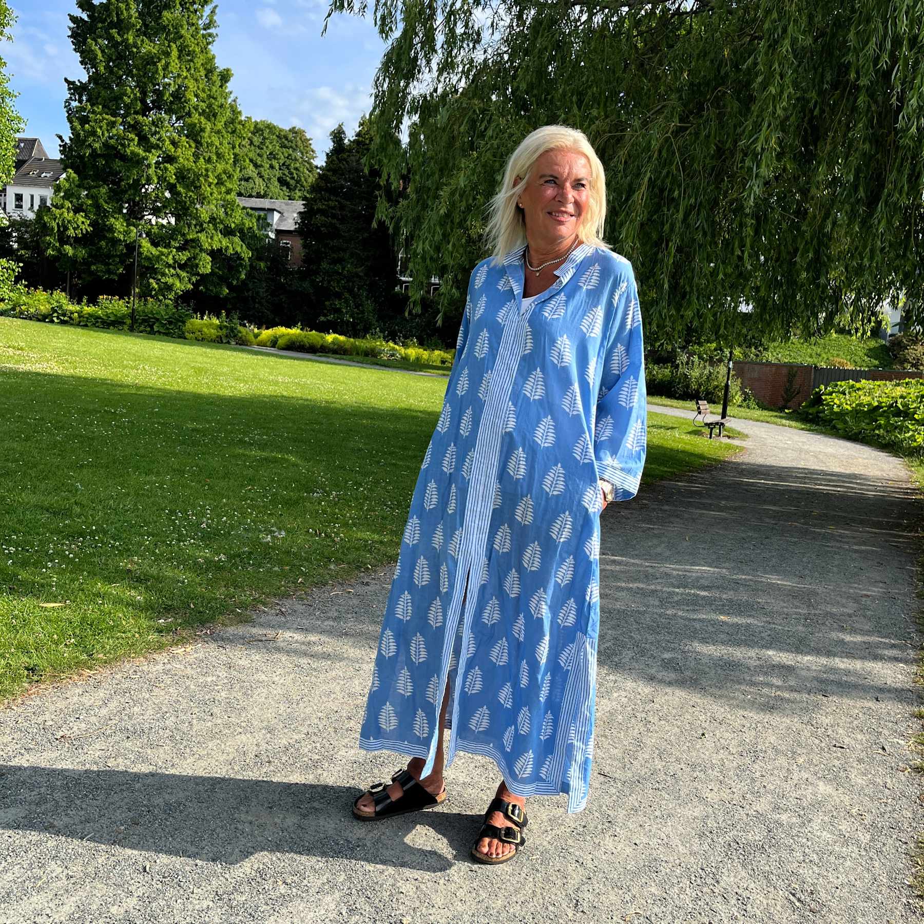 CABANA Living Noma kaftan dress blue