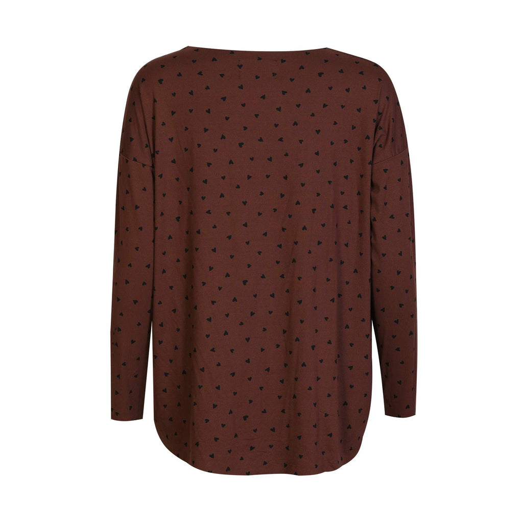 Liberte 9504 Alma LS top brown heart