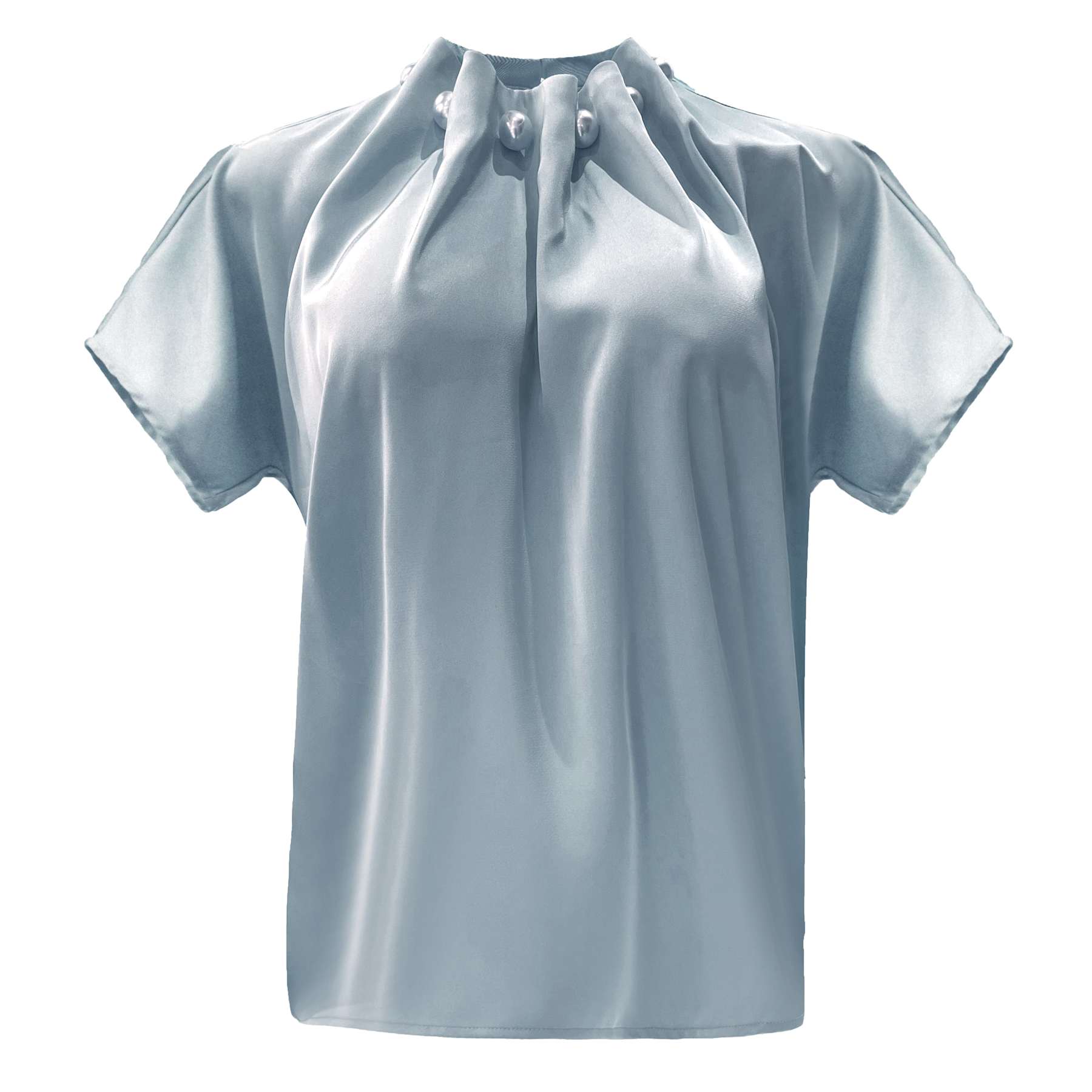 Liberte 22379 Pip SS pearl blouse light blue