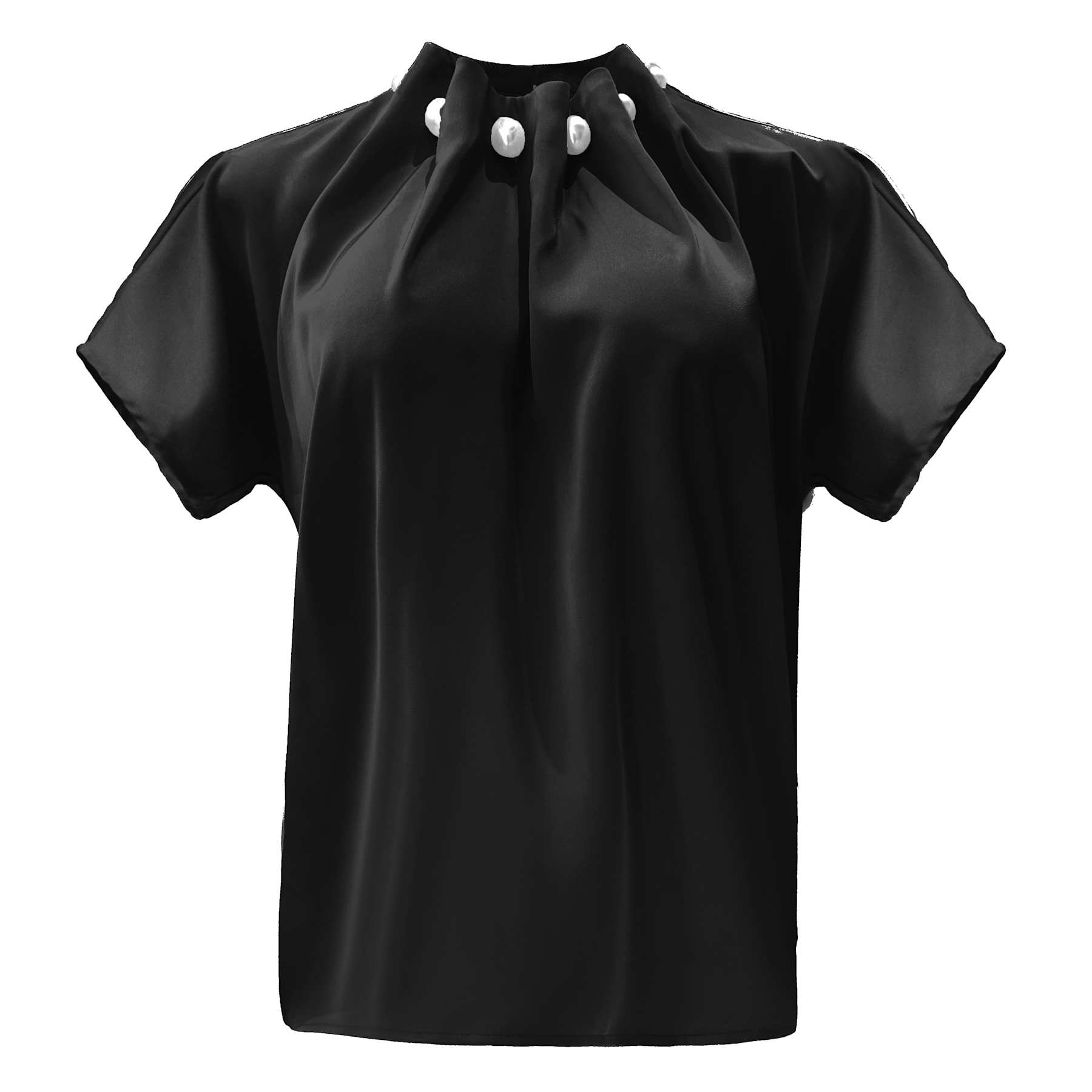 Liberte 22379 Pip SS pearl blouse black