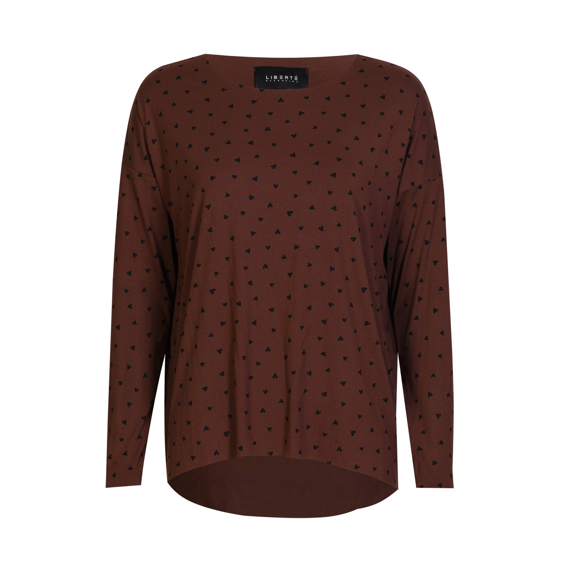 Liberte 9504 Alma LS top brown heart