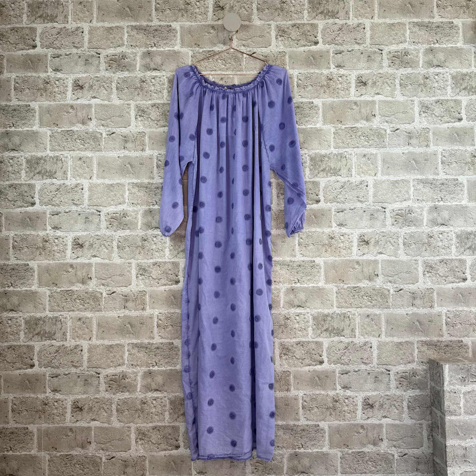 CABANA Living 3808-01 Dot dress purpel