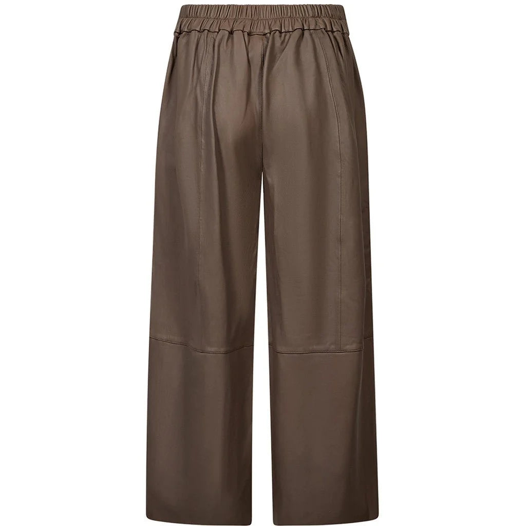 Depeche 51404 Lauren pants leather taupe