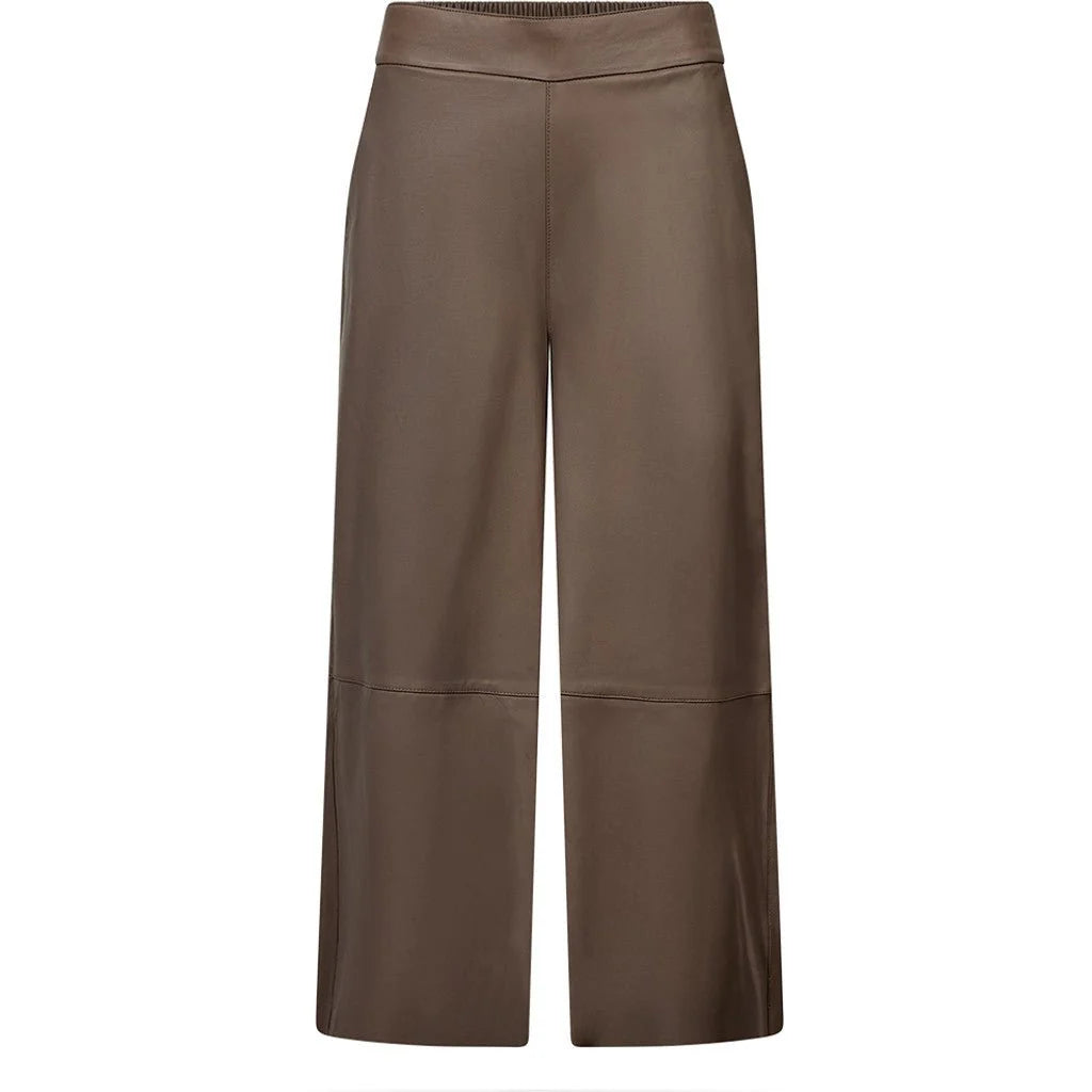 Depeche 51404 Lauren pants leather taupe