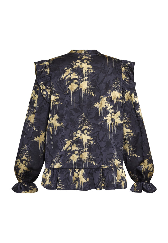 Love & Divine love1034-1 shirt gold print