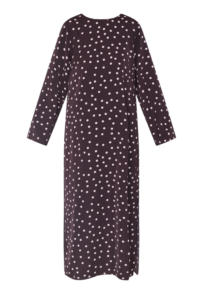 Love & Divine love1421 dot dress bordeaux