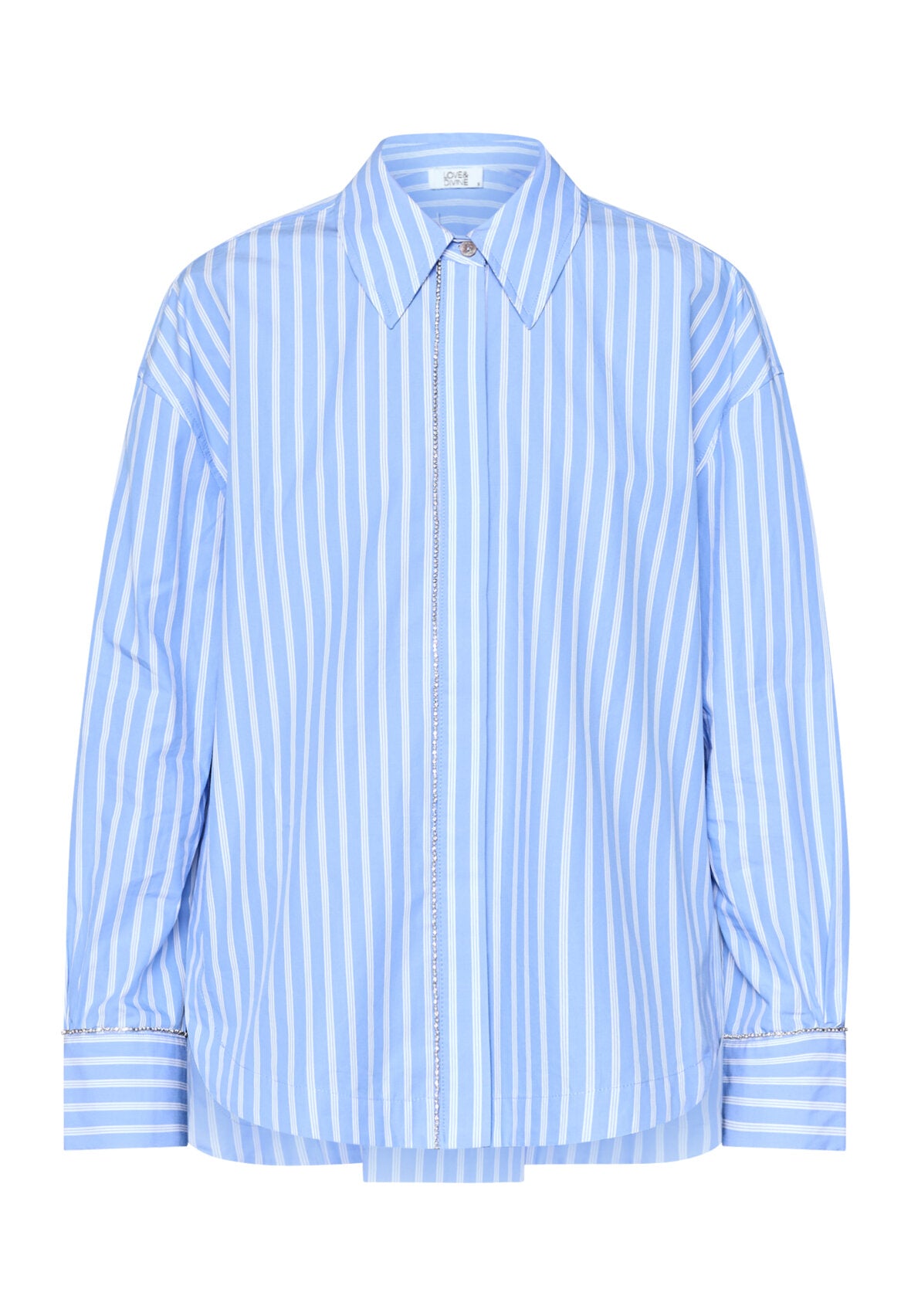 Love & Divine love1441 shirt blue stripes