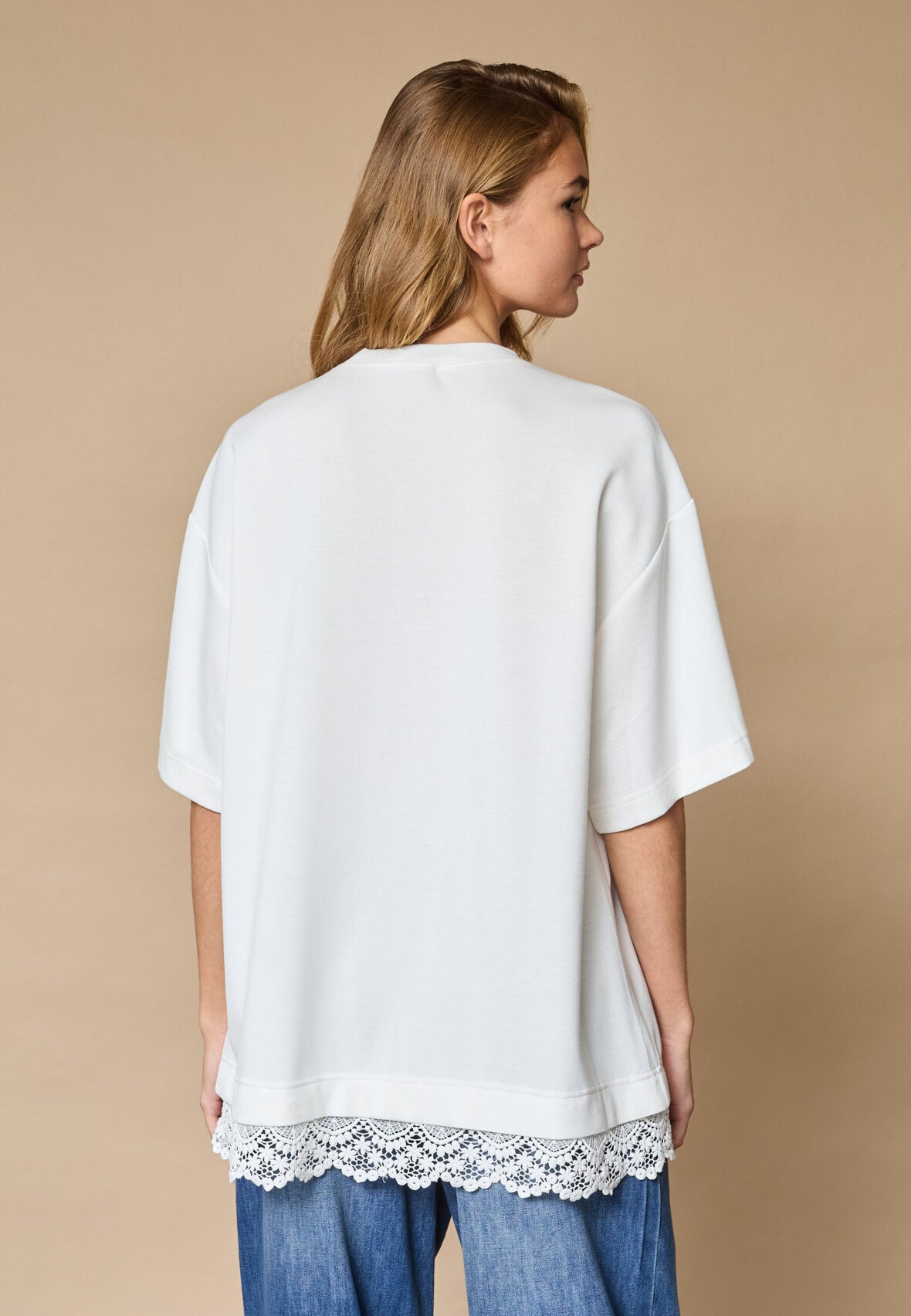 Love & Divine love1462 shirt white lace
