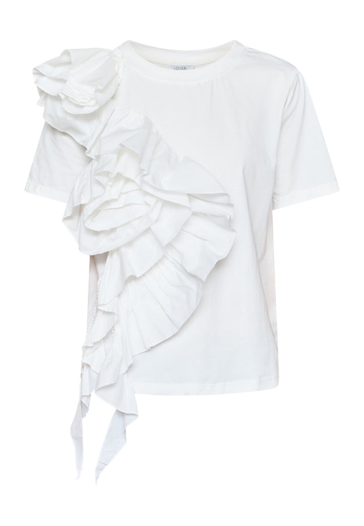 Love & Divine love1496 T-shirt white