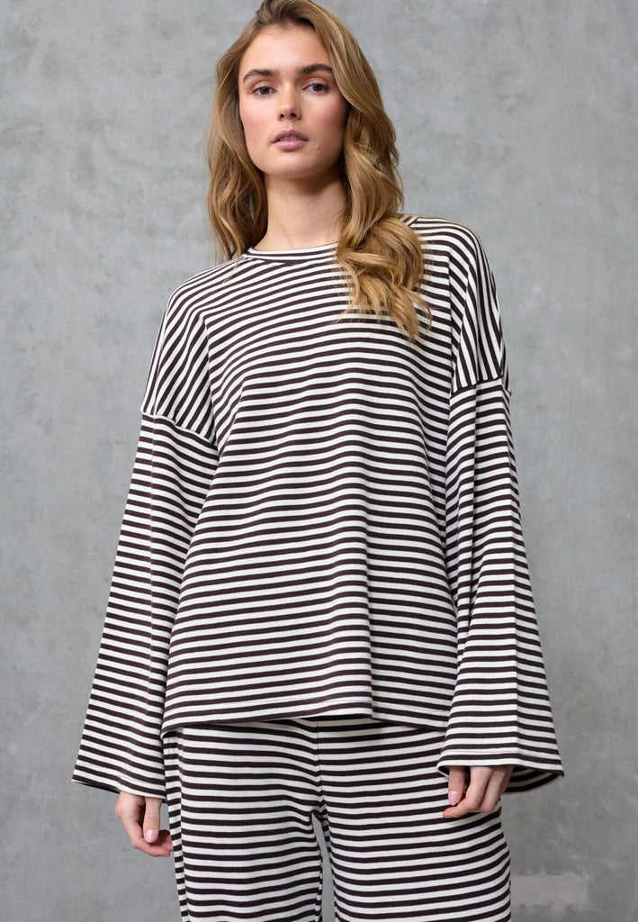 Love & Divine love1505 blouse stripe